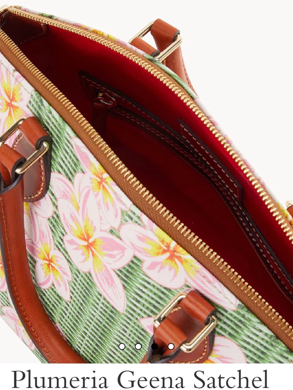 NWT $469 Dooney & Bourke Limited Plumeria Satchel  GORGEOUS Bag - Picture 4 of 8